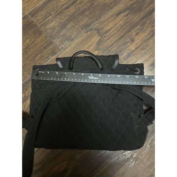 Vera Bradley Backpack Quilted Classic Black Rucksack Medium Handbag - Picture 5 of 7